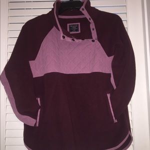 Abercrombie & Fitch Asymmetrical Snap Fleece
